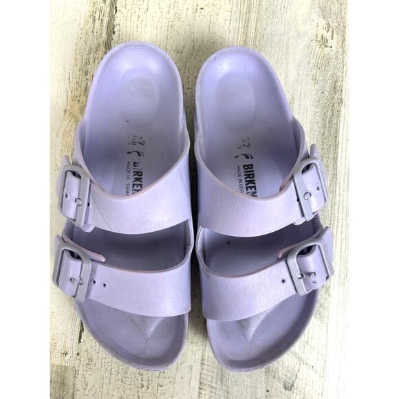 Birkenstock Women’s 6.5 Purple Arizona EVA Beach Lightweight Slip-On Sandals - Picture 2 of 8